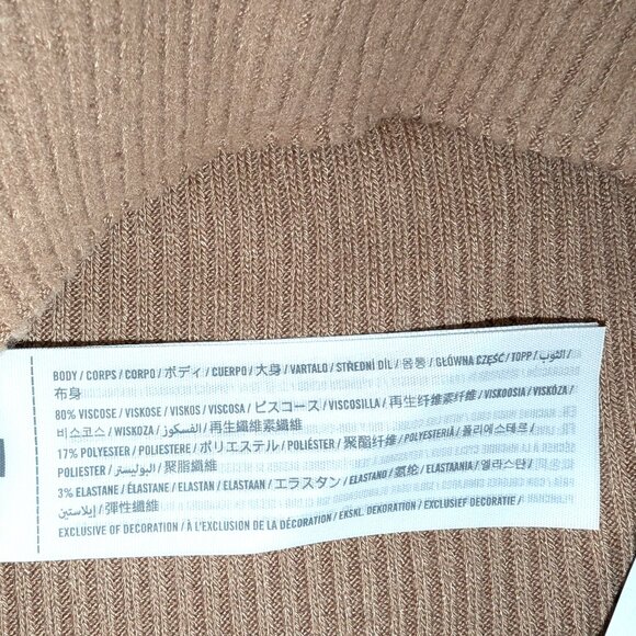 NWT Abercrombie & Fitch | Ribbed Lounge Leggings in Tan | Size Small - Picture 11 of 15